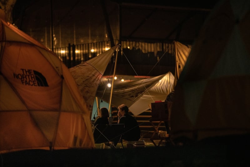 Camping under the stars